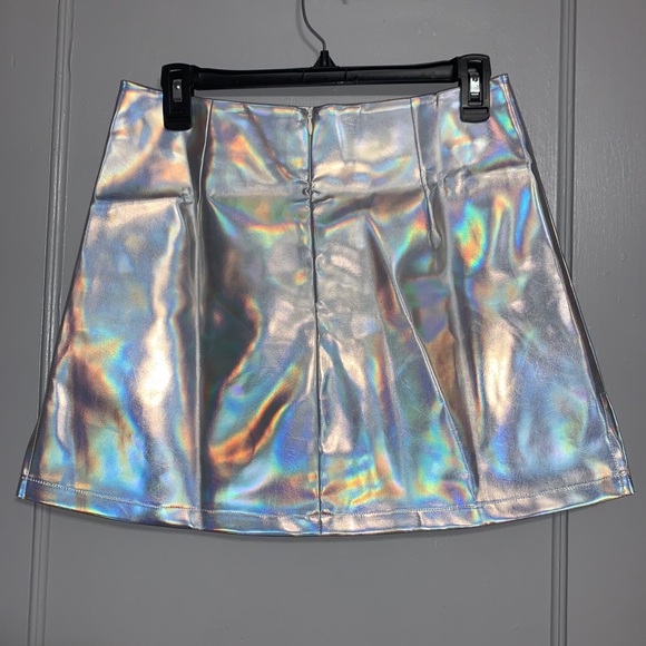 NWT shein zip back split hem pu leather sk… - Picture 10 of 15